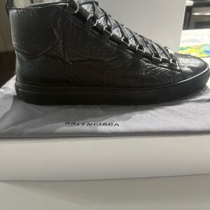 Balenciaga Black High-Top Sneakers